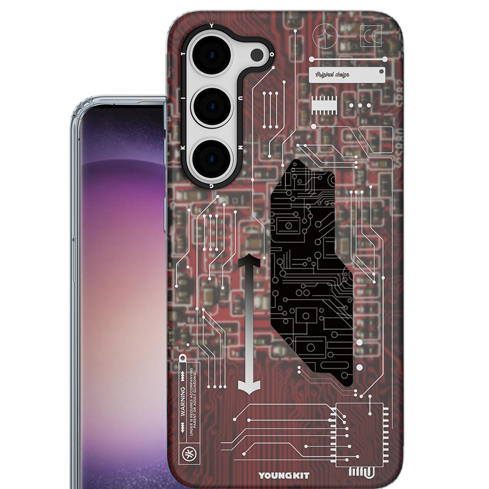 YoungKit Technology Serisi Galaxy S23 Telefon Kılıfı - 3 YoungKit Technology Serisi Galaxy S23 Telefon Kılıfı - 3